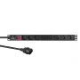 Lanview LVR-2MSCH-SW-C13-8 jednotka rozvodu napájania (PDU) 8 AC výstupy 1U čierna