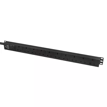 Lanview LVR-3MUK-SPD-UK10 jednotka rozvodu napájania (PDU) 8 AC výstupné zásuvky 1,4HE čierna