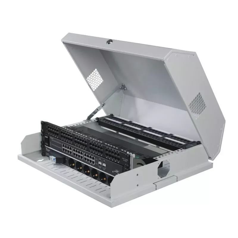 Nástenný rack Lanview RWSLMWH 8U IP20 biela