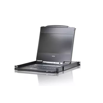 ATEN 43,2 cm (17 palcov) widescreen DVI/HDMI Full HD LCD konzola, 43,9 cm (17,3 palcov), LCD, USB, USB, DVI-D/HDMI/VGA, US-angličtina