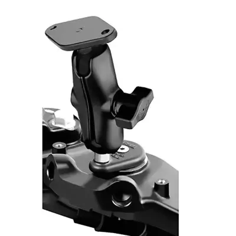 RAM Mounts motocyklový držiak s dvojitou guľou na vidlicu hliník čierny