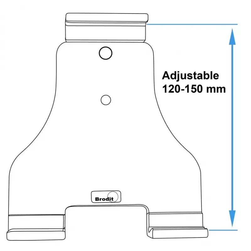 Pasívny držiak Brodit 511848 mobilný telefón smartfón tablet UMPC čierny