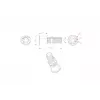 VivoLink VLDG24L-B priechodka káblov na stôl, čierny, veľká, do 55 mm