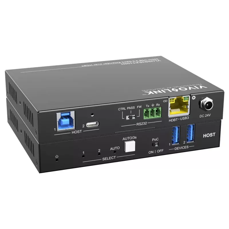 KVM rozširujúci modul Vivolink VLUSB3EXT100H USB 3.0 100m