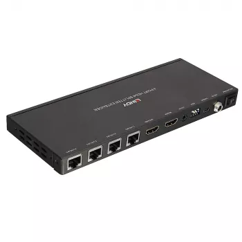 Vysielač a prijímač Lindy 70m Cat.6 4 port HDMI 4K30 a IR rozbočovač rozširujúci modul s Loop Out