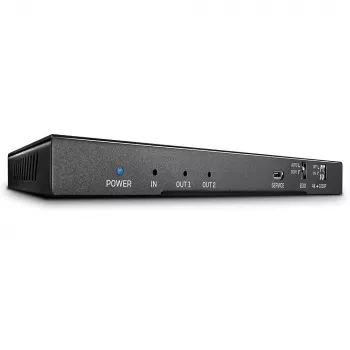 HDMI splitter Lindy 2-portový HDMI 18G splitter s audiom a downscalingom