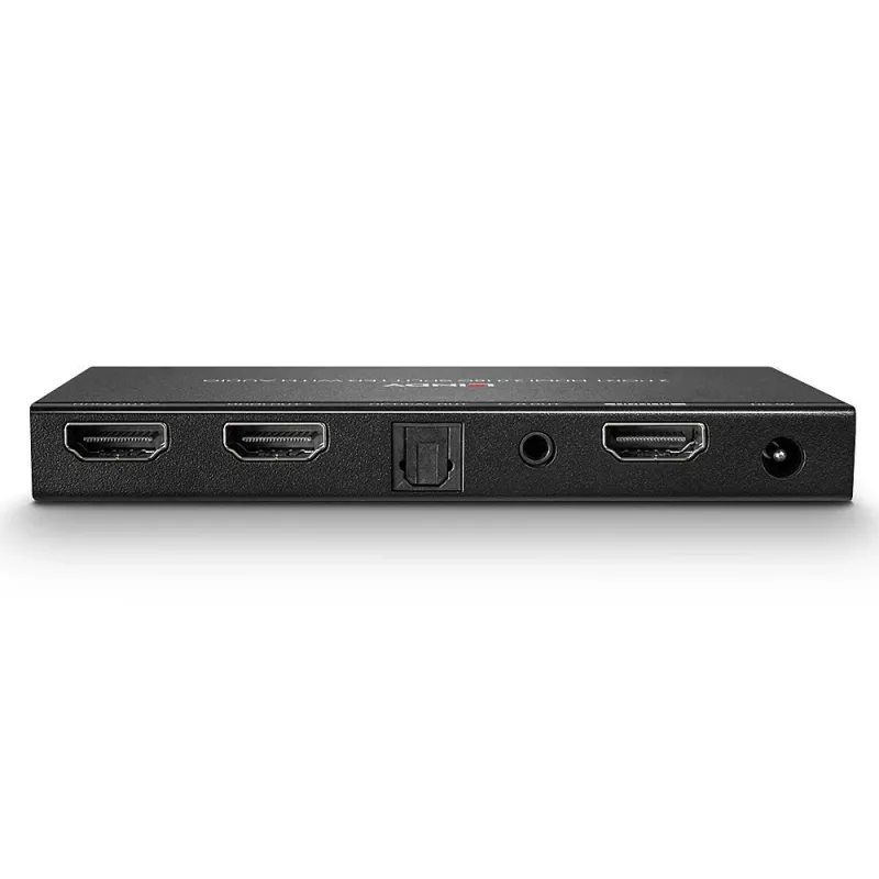 HDMI splitter Lindy 2-portový HDMI 18G splitter s audiom a downscalingom