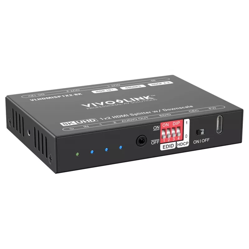 HDMI splitter VivoLink VLHDMISP1X2-8K 1x2, podporuje až 8K@60Hz