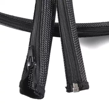 Káblový kryt Vivolink PROZIPSLEEVE2028 čierny polyester 2cm 2800mm