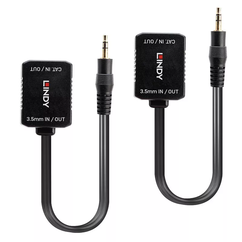 AV vysielač a prijímač Lindy 500 m Cat.6 3,5 mm analógový audio extender
