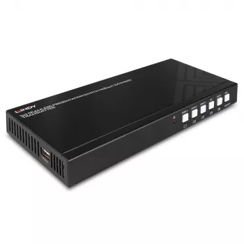 AV vysielač Lindy 5 portový seamless presentation switch HDBaseT extender 3840 x 2160 pixelov