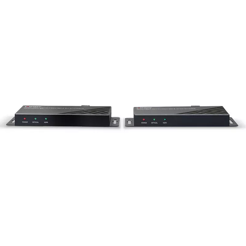 AV vysielač a prijímač Lindy 300m optický HDMI 18G a IR extender