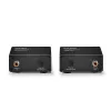 AV vysielač a prijímač Lindy 150m Cat.6 TosLink a koaxiálny digitálny audio extender