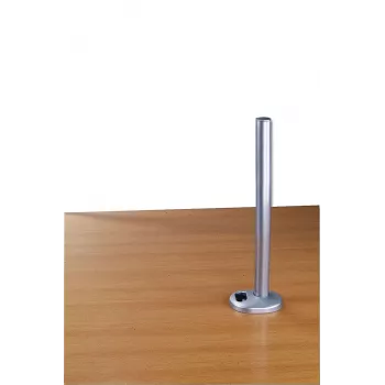 Lindy 450 mm stolová priechodková svorka so stĺpom, strieborná