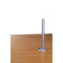 Lindy 450 mm stolová priechodková svorka so stĺpom, strieborná