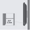 Vivolink VLMW2355 konzola/stojan na TV 139,7 cm (55 inch) čierna