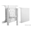 Vivolink VLFS3770 mobilný stojan na TV, otočný, VESA 200x200 - 600x400 mm, biely