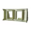 Zásuvkový panel VivoLink WI221266 pre 2 x Keystone – panel pre dva moduly Keystone