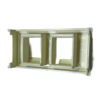 Zásuvkový panel VivoLink WI221266 pre 2 x Keystone – panel pre dva moduly Keystone