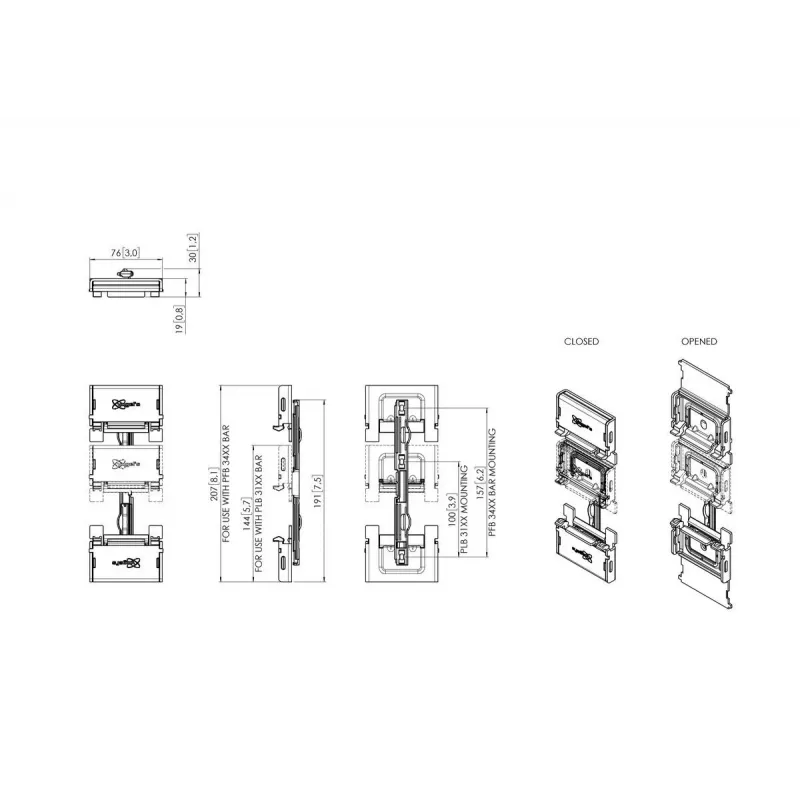 Nástenný držiak Vogel's PLA 9301 (MPN 7193010) pre ploché obrazovky – séria PLB 31XX
