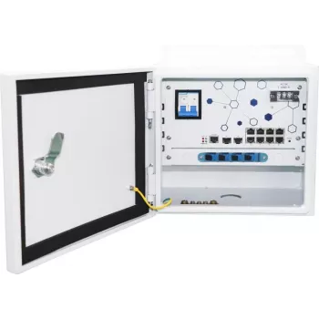 Ernitec ELECTRA-M10-OUTDOOR-200 sieťový switch Managed L2 Gigabit Ethernet (10/100/1000) Power over Ethernet (PoE) sivá