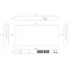 ERNITEC nemanaged PoE switch ELECTRA-U16-1GB 16 portov, 1 GbE Uplink, 285W Power Budget