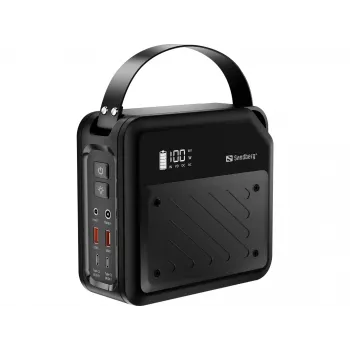 Prenosná DC powerstation SANDBERG Sandberg DC Power Station 72000 — LMFP 72 000 mAh, DC & USB-C vstup, čierna