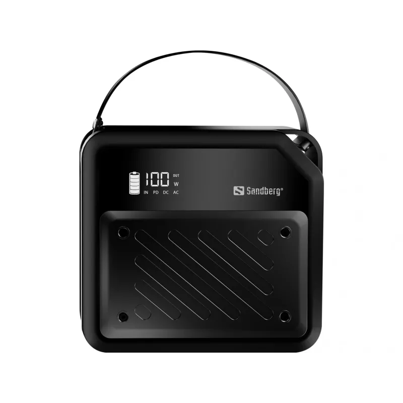 Prenosná DC powerstation SANDBERG Sandberg DC Power Station 72000 — LMFP 72 000 mAh, DC & USB-C vstup, čierna