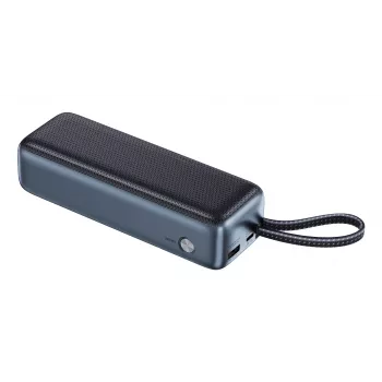 Prenosná powerbanka SANDBERG All-in1 Powerbank 20000 PD 130W — 20000 mAh, LiPo, USB-A 1x, USB-C 1x, 130 W, čierna/sivá