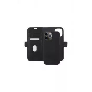 Puzdro s peňaženkou dbramante1928 Lynge iPhone 13 Pro Max čierne 3 priehradky na karty