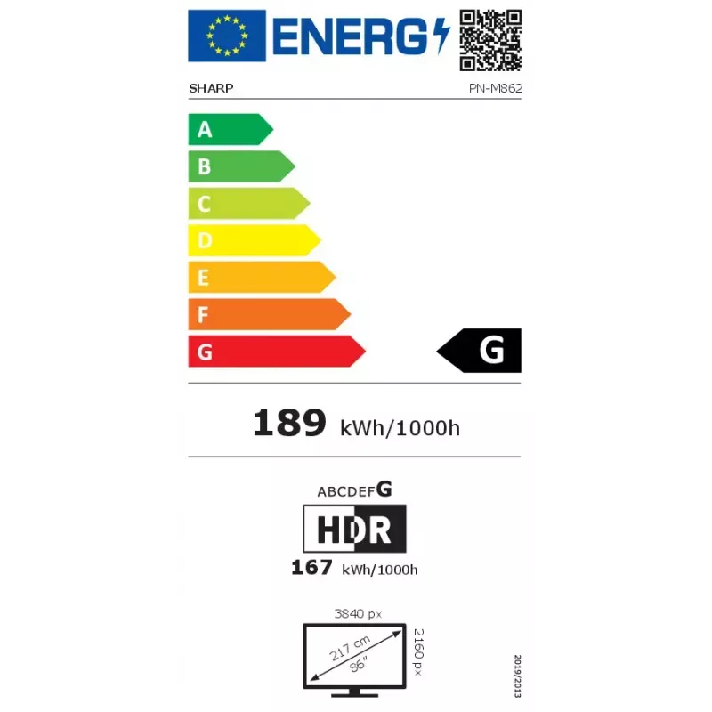 Digitálny signage plochý displej NEC MultiSync M862 — 86 palcov (2,18 m) LCD, 4K UHD 3840×2160, 550 cd/m², 24/7, čierna