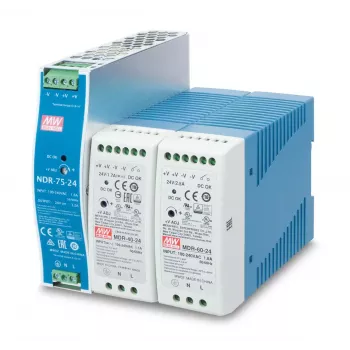 Napájací zdroj PLANET PWR-40-24, 40 W, 24 V výstup, 100–240 V AC vstup, pasívne chladenie, LED stav