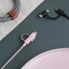 Dátový kábel USB 2.0 native union BELT-ULC-ZEB-NP 2 m USB A na USB‑C / Micro‑USB B / Lightning čierny biely