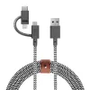 Dátový kábel USB 2.0 native union BELT-ULC-ZEB-NP 2 m USB A na USB‑C / Micro‑USB B / Lightning čierny biely
