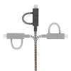 Dátový kábel USB 2.0 native union BELT-ULC-ZEB-NP 2 m USB A na USB‑C / Micro‑USB B / Lightning čierny biely