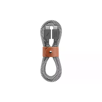 Kábel USB-C Native Union BELT-C-ZEB-2-NP 1,2 m USB-C na USB-C čierny/biely