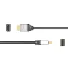 j5create JDC52 Ultra HD 4K HDMI™ kábel, čierny a sivý, 2 m
