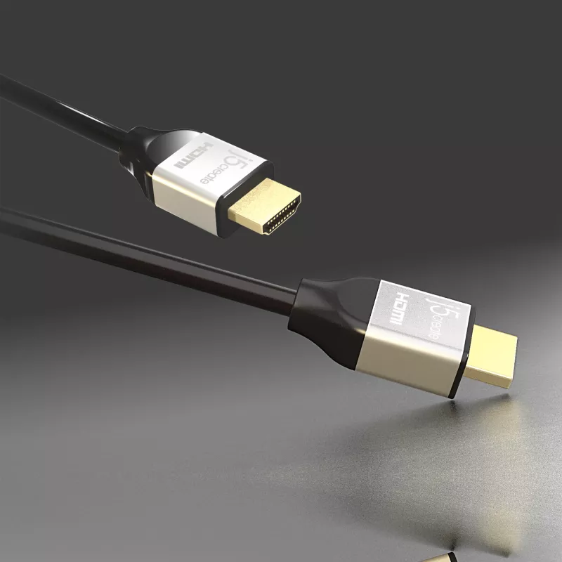 j5create JDC52 Ultra HD 4K HDMI™ kábel, čierny a sivý, 2 m