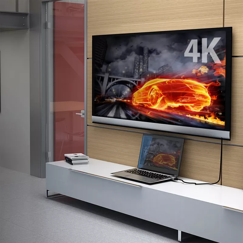 j5create JDC52 Ultra HD 4K HDMI™ kábel, čierny a sivý, 2 m