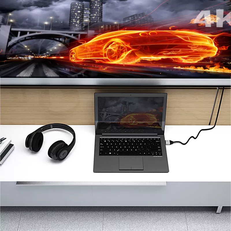 j5create JDC52 Ultra HD 4K HDMI™ kábel, čierny a sivý, 2 m