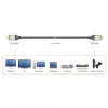 j5create JDC52 Ultra HD 4K HDMI™ kábel, čierny a sivý, 2 m