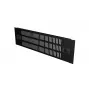 Lanview RAB405BL vetraný záslepný panel 2U 19 palcov, zacvakávací, čierny