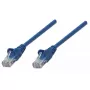 Intellinet 318938 sieťový prepojovací kábel, Cat5e, U/UTP, RJ45, s ochrannými krytkami, 1 m, modrý