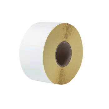 Brother Premium – pololesklá – vrchná vrstva lakovaná – biela – 102 x 74 mm 11600 etikiet (4 rolky)