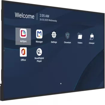 Profesionálny komerčný displej VIEWSONIC 75 palcov 4K (3840×2160), LCD, 500 cd/m², Android 14, 24/7, VESA