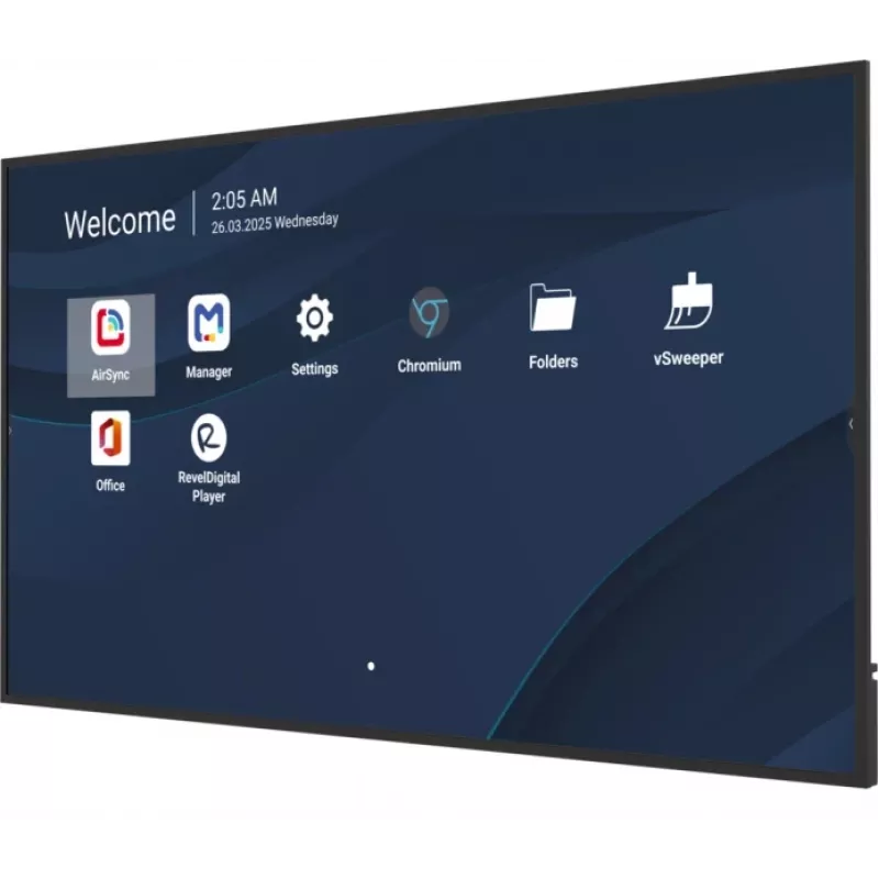 Profesionálny komerčný displej VIEWSONIC 75 palcov 4K (3840×2160), LCD, 500 cd/m², Android 14, 24/7, VESA