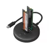 Sandberg USB3.2 Cloner Dock pre NVMe M.2 SSD, čierna, 20 Gbit/s