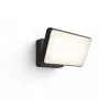 Smart vonkajšie nástenné svietidlo Philips Hue White Welcome Floodlight, 20,5 W LED, 220–240 V vstup, 24 V žiarovka, čierna, 160×220×153 mm