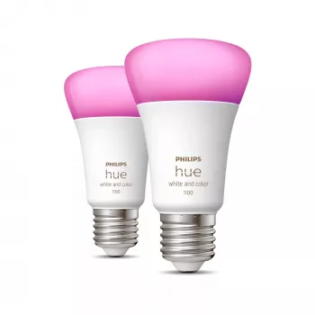 Philips Hue White and colour ambience A60 – E27 inteligentná žiarovka – 1100 (balenie 2 ks)