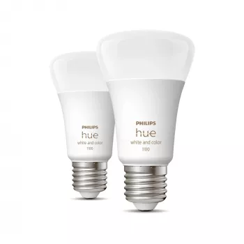 Philips Hue White and colour ambience A60 – E27 inteligentná žiarovka – 1100 (balenie 2 ks)